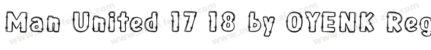 Man United 17 18 by OYENK Regular字体转换